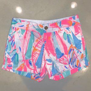 Lilly Pulitzer Pink Print Callahan Shorts Size 2
